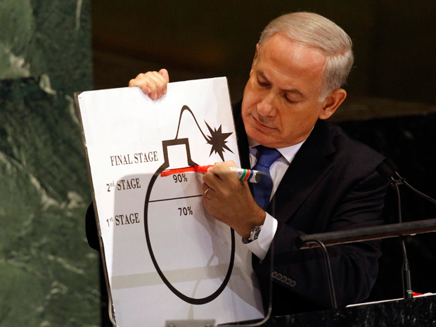 نتانیاهو به خاطر رفتار‌های عجیب خود در سخنرانی‌هایش ضد ایران مضحکه شده است