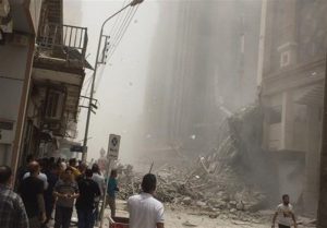 حادثه دلخراش ریزش ساختمان مترو پل در شهرستان آبادان،
